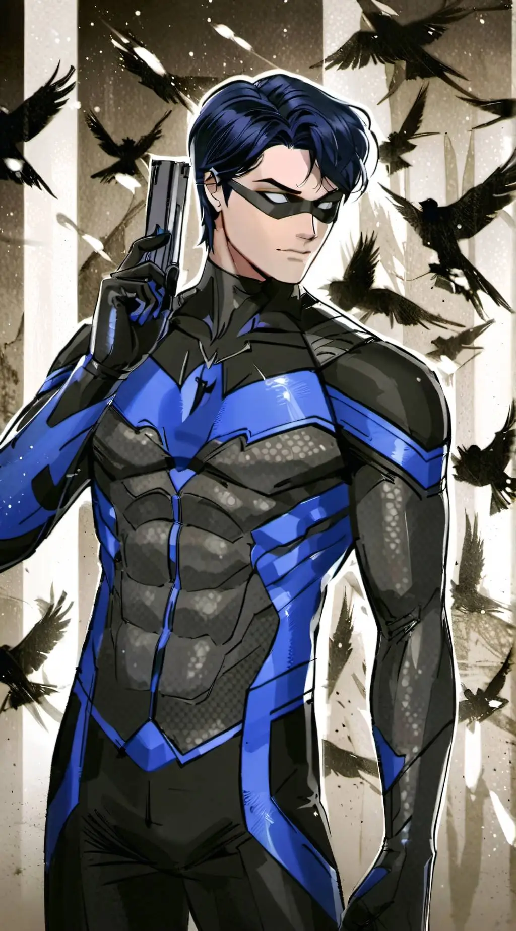 ai character: Nightwing background