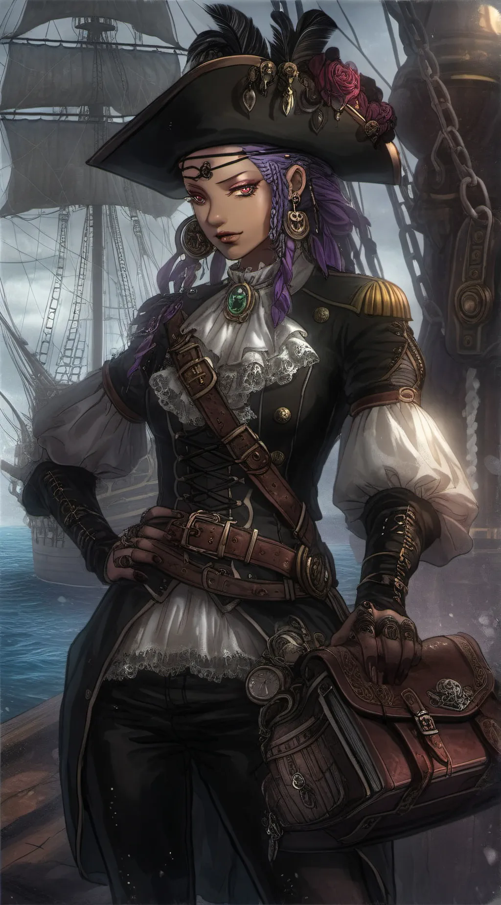 ai character: 💠Azzrhi🏴‍☠️ background