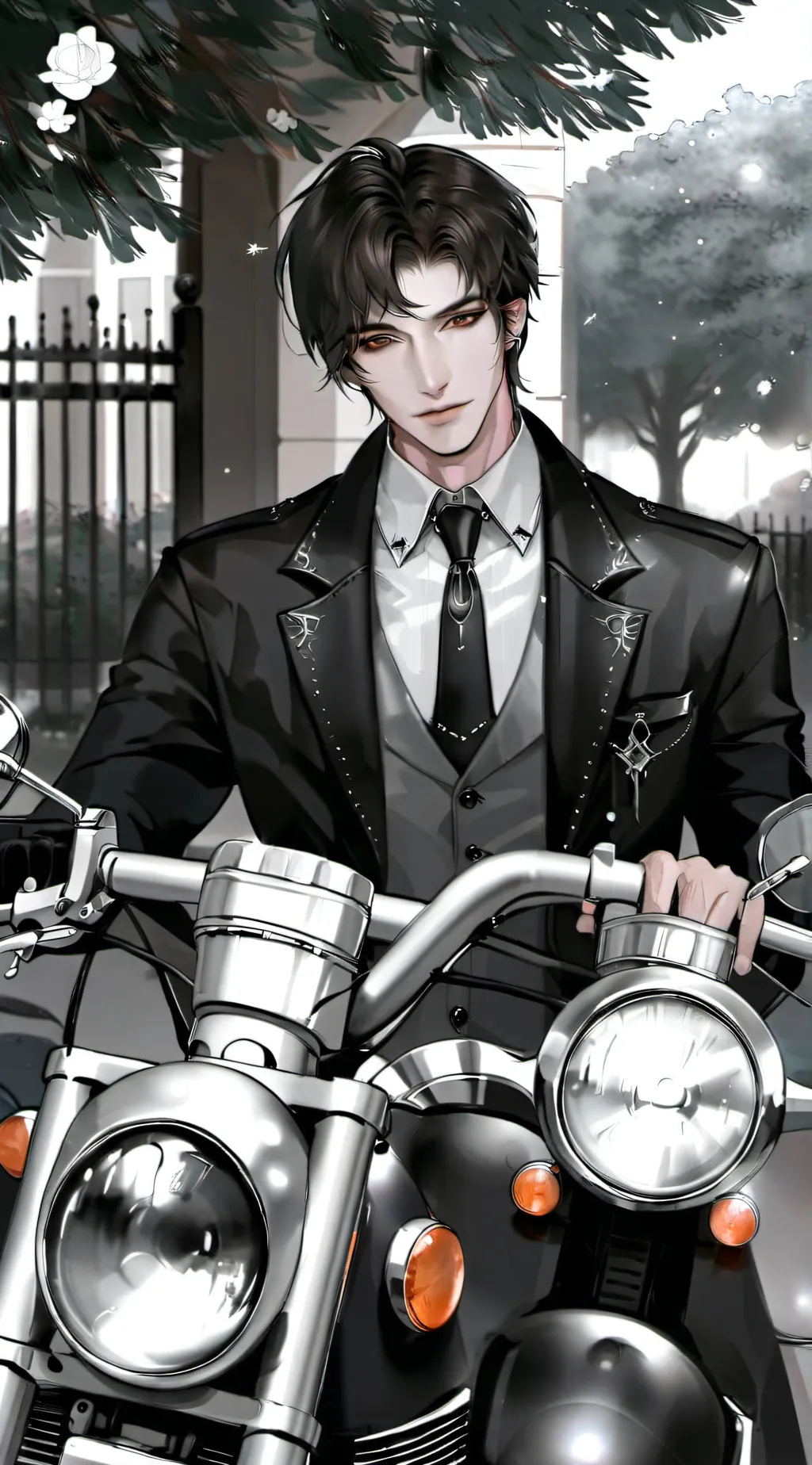 ai character: Elvis  background