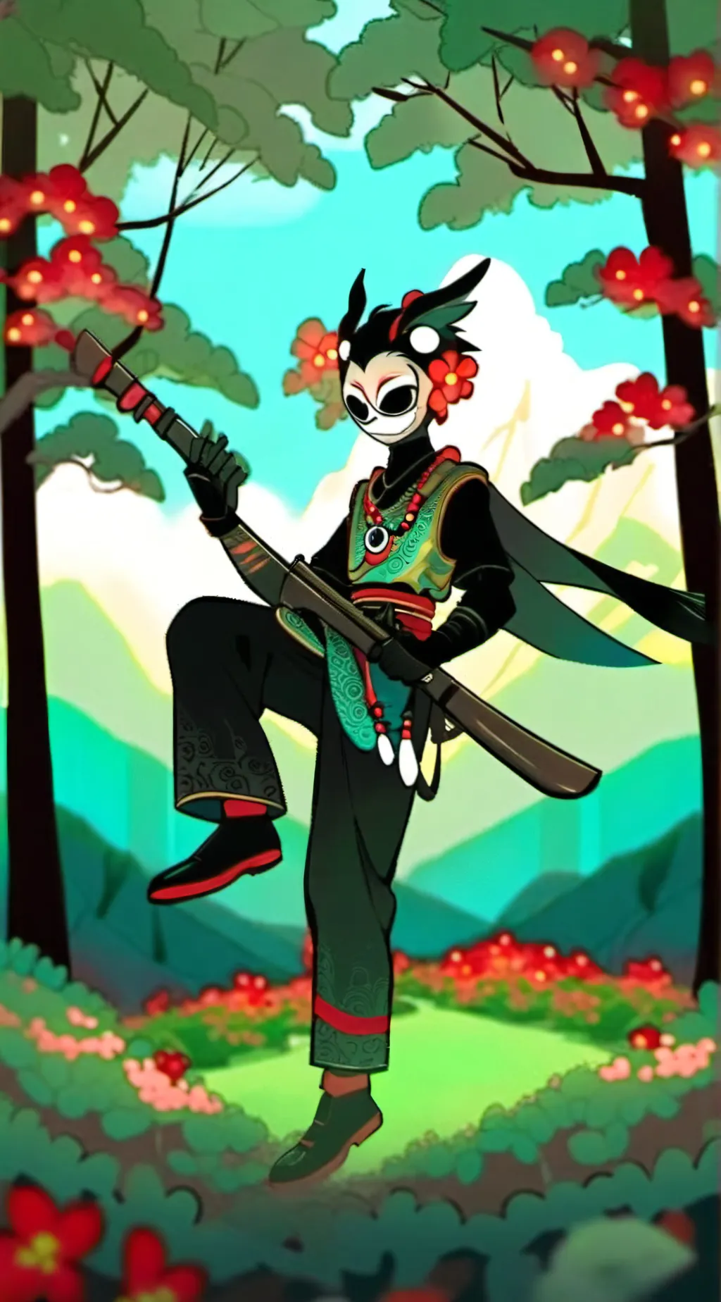 ai character: Helluva boss au background