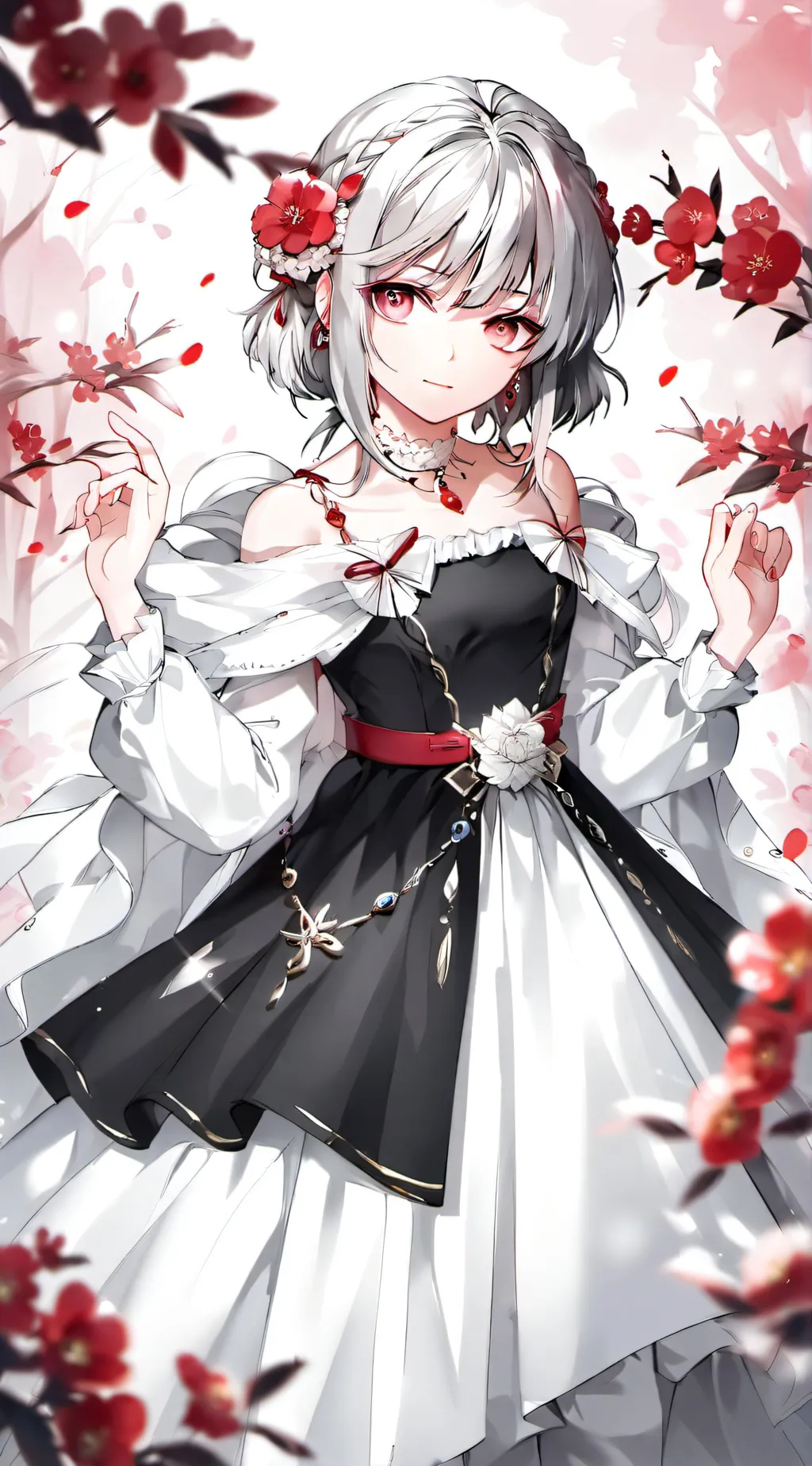 ai character: Rose background