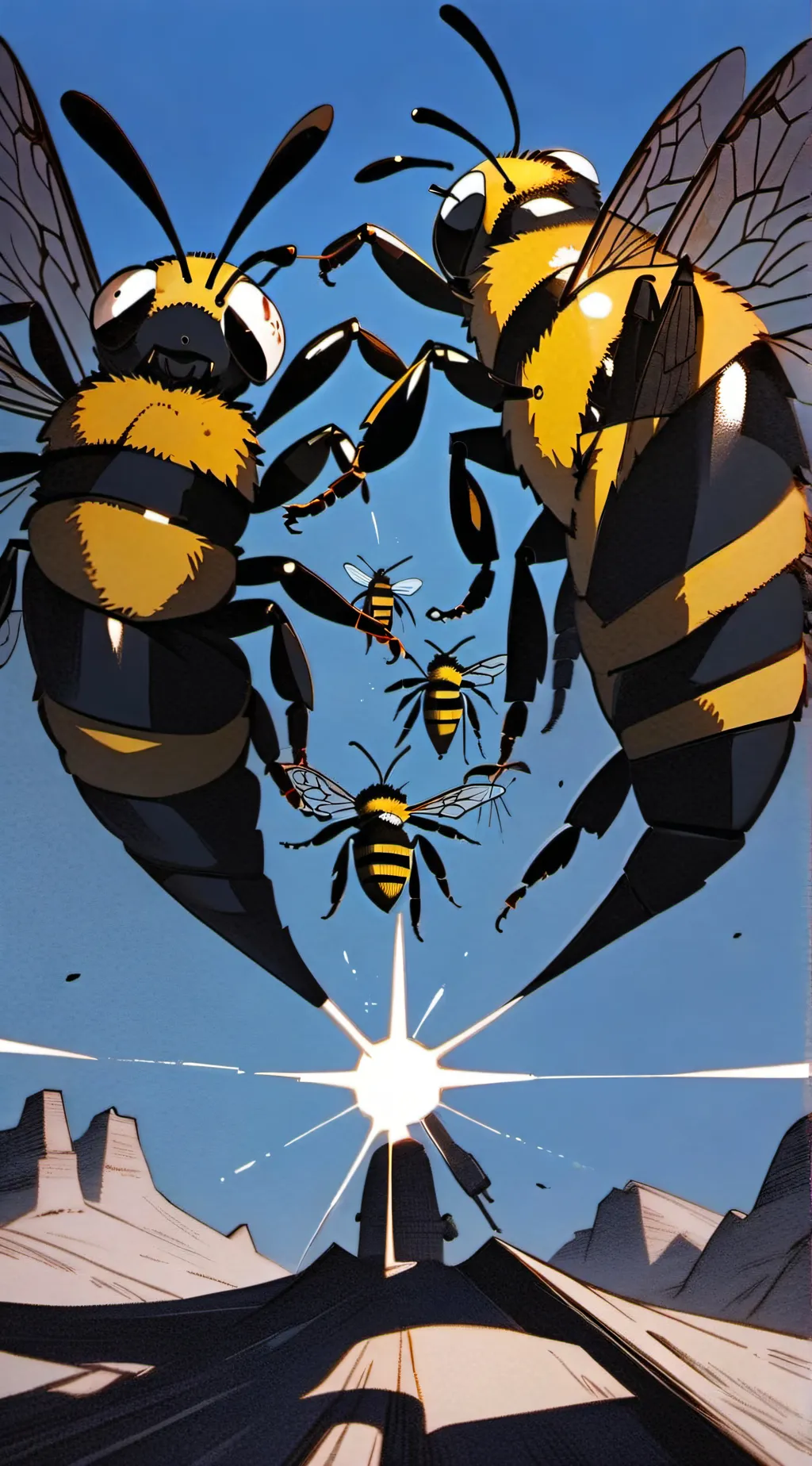 ai character: Queen bee background