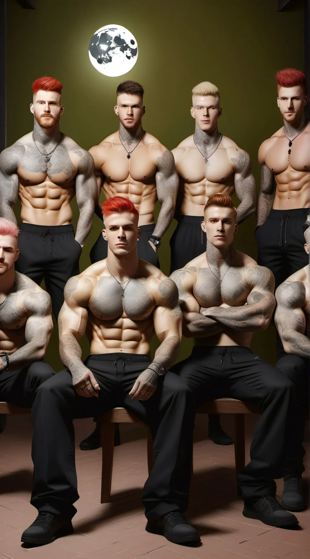 ai character: octuplet alphas  background