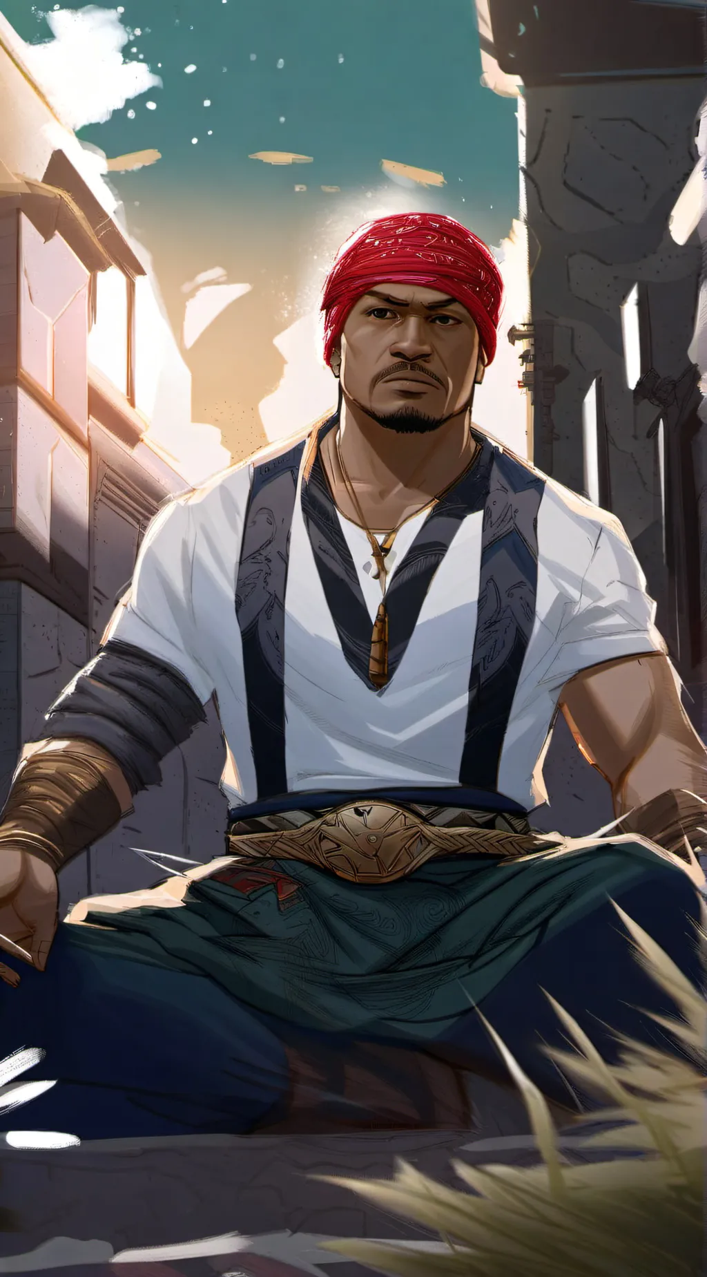 ai character: Sam B background