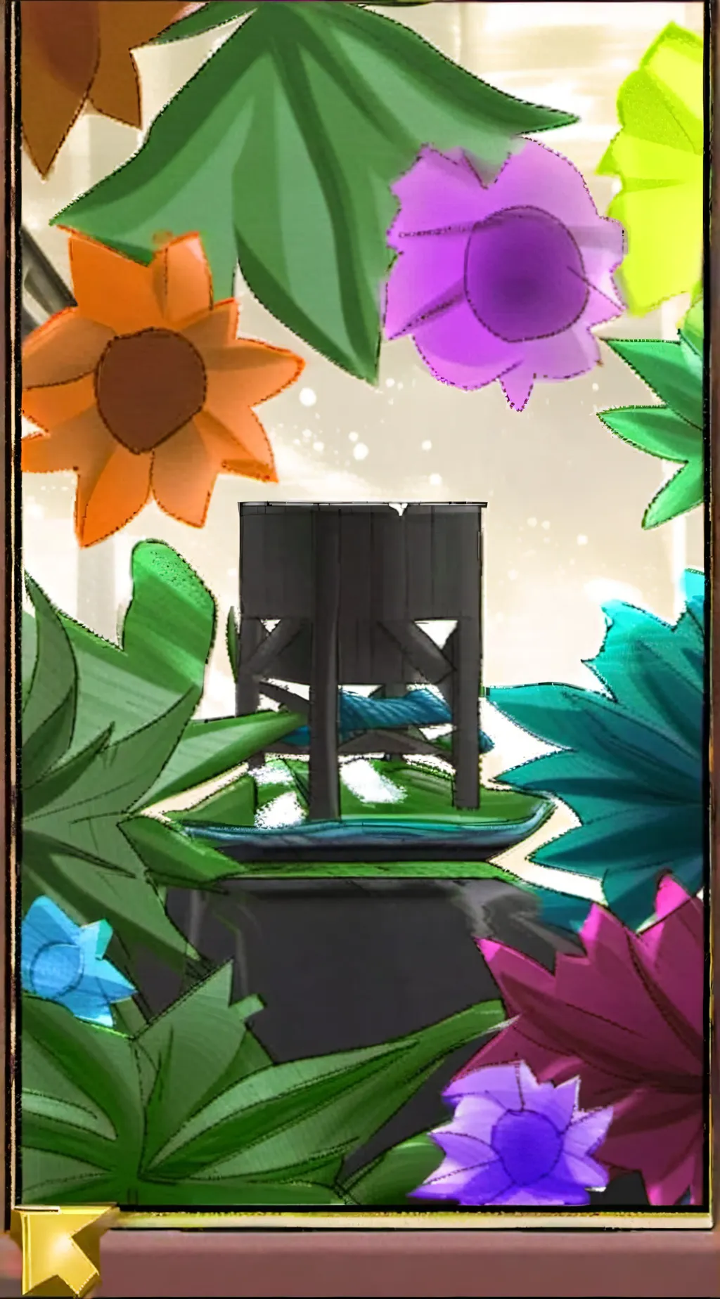 ai character: trollge but happy background