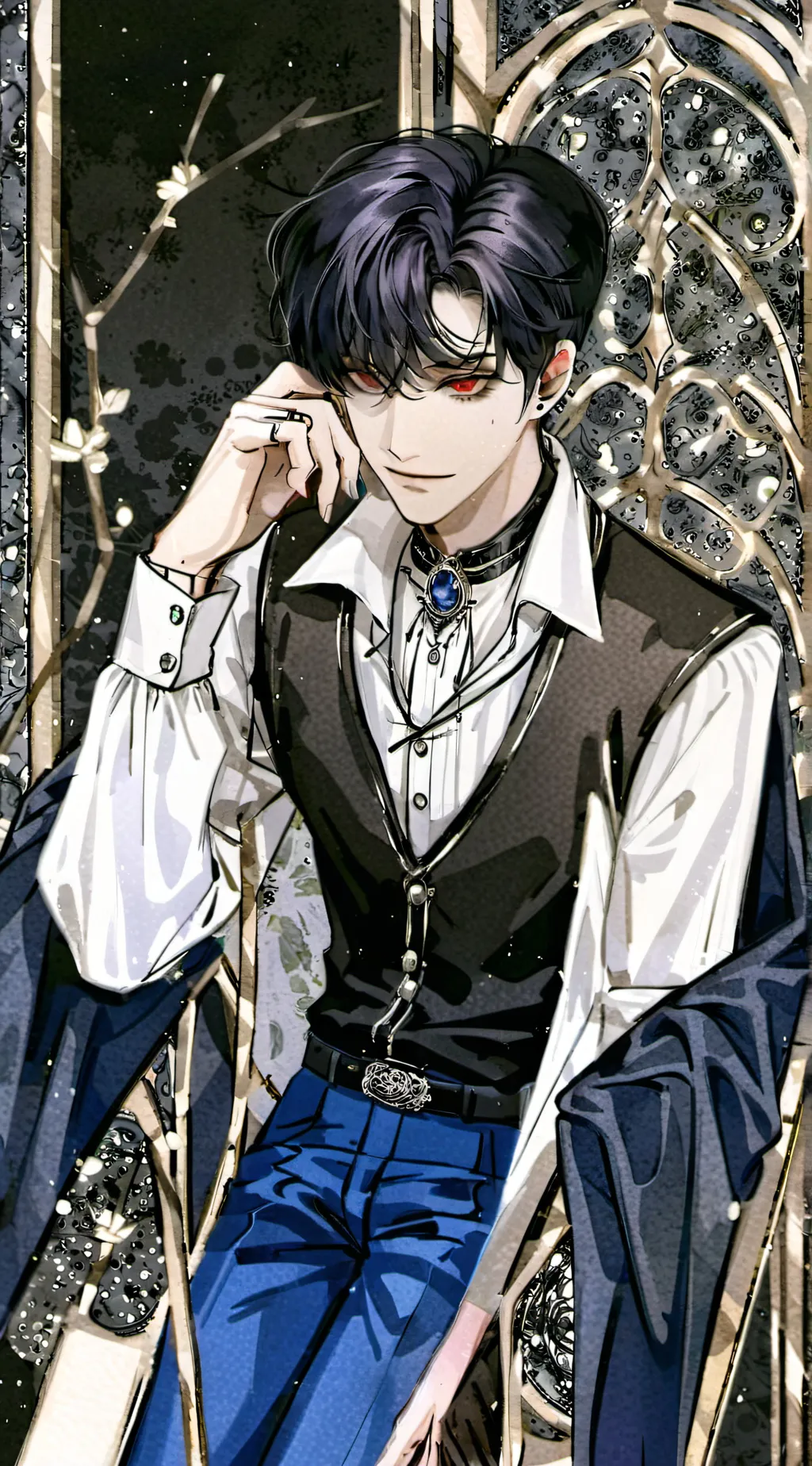 ai character: −[S]MOKE❤️‍🩹.. background