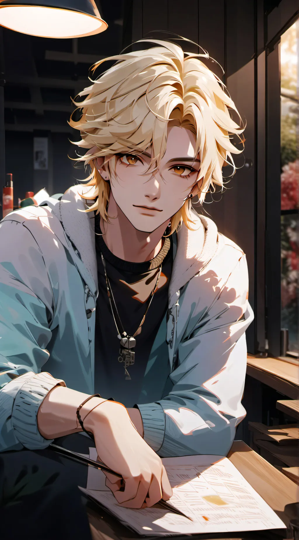 ai character: lucas background