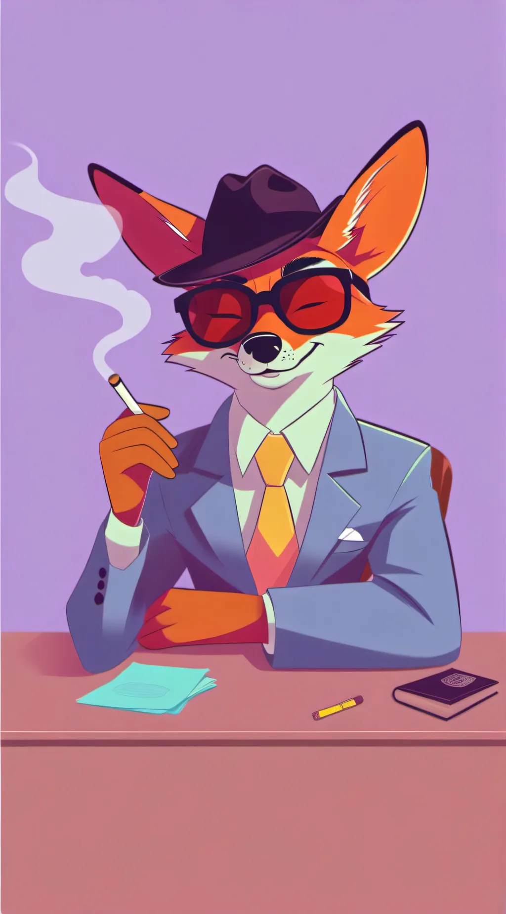 ai character: Furry Boss background