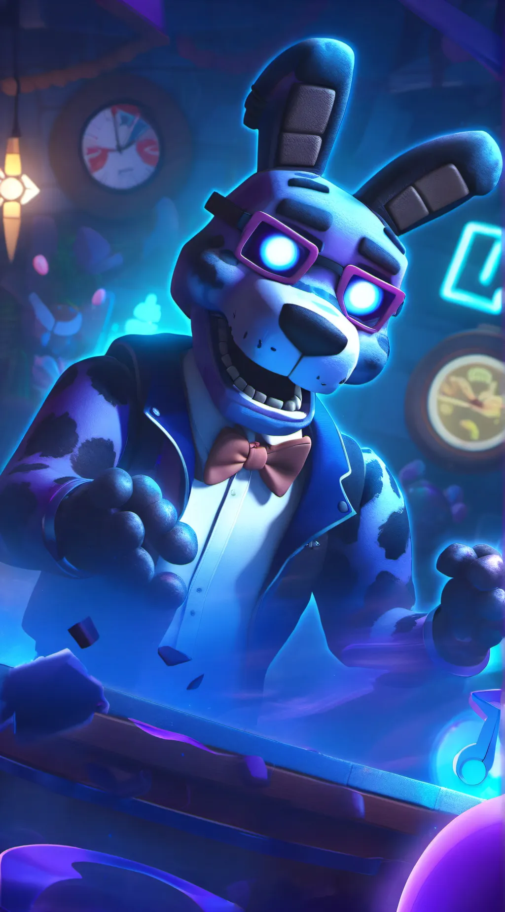 ai character: Bonnie  background