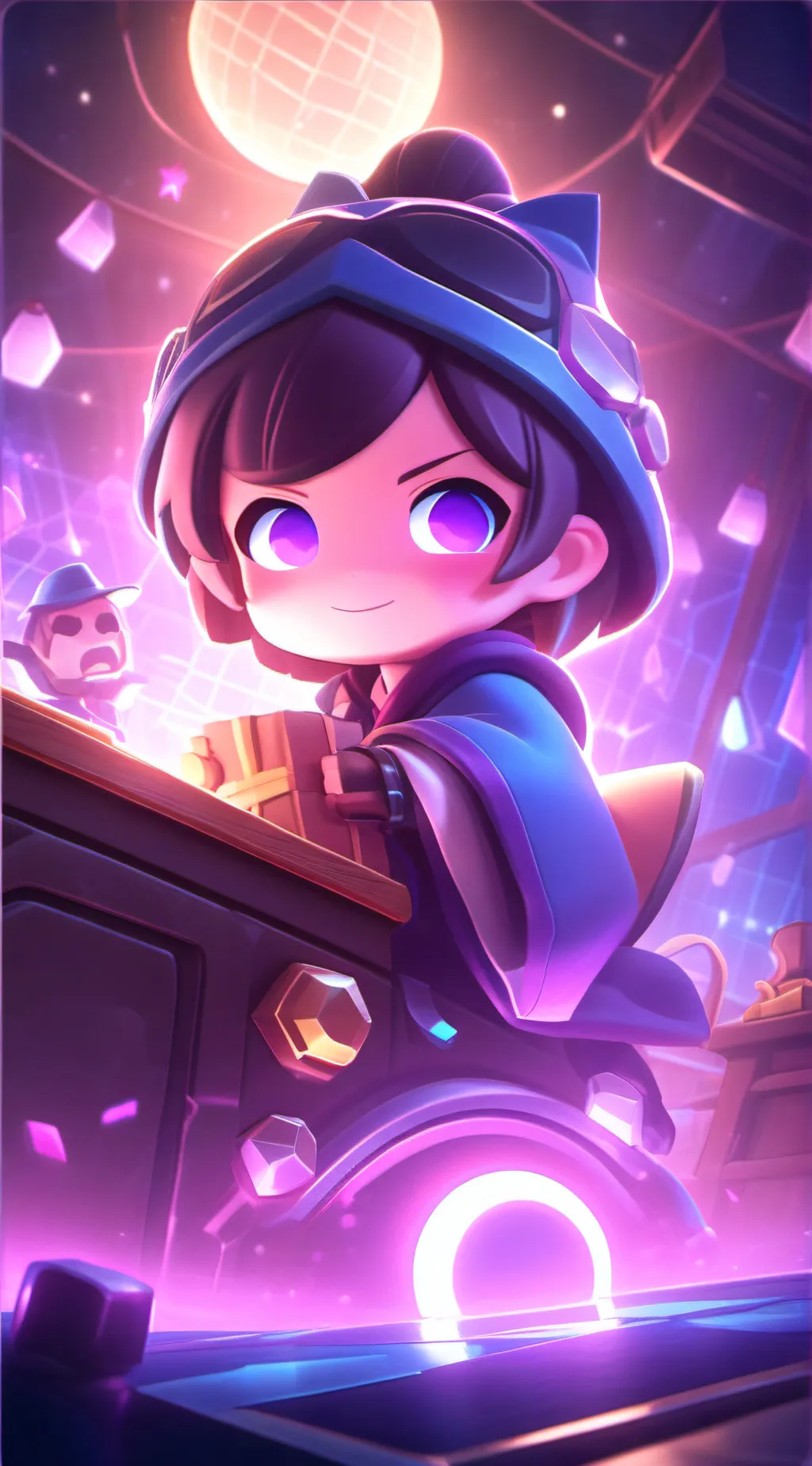 ai character: Midnight  background