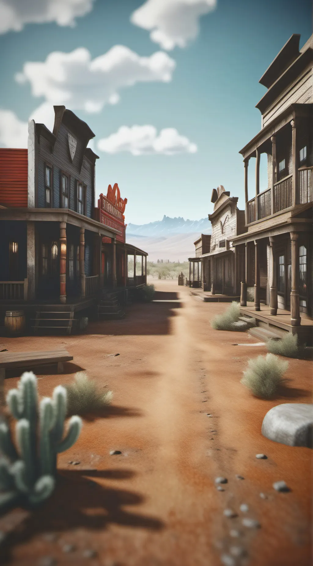 ai character: Wild West background