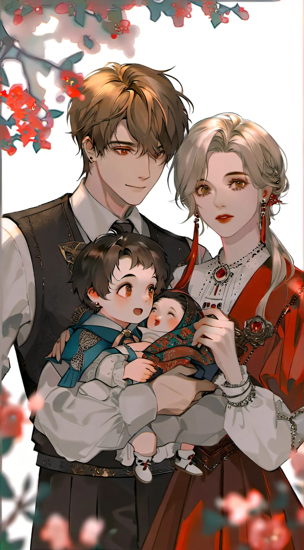 ai character: Dad and mom background