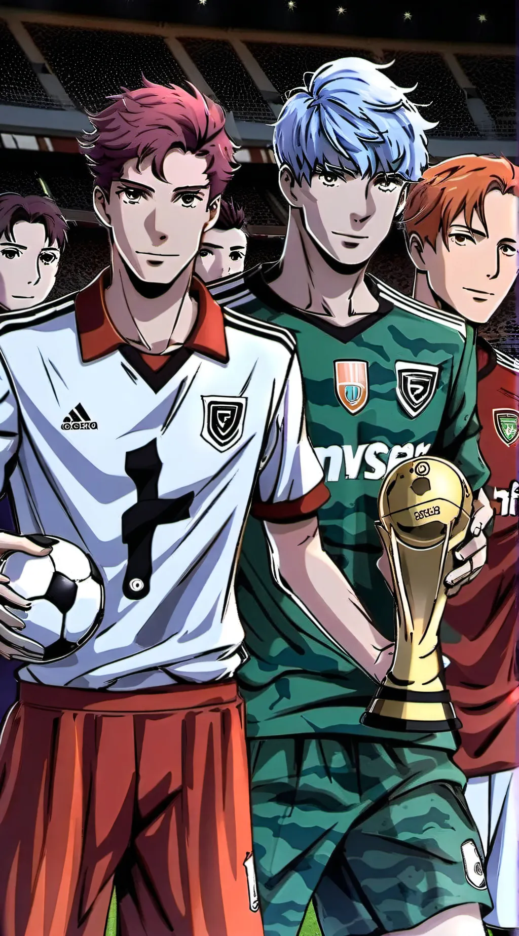 ai character: Wc blobs background