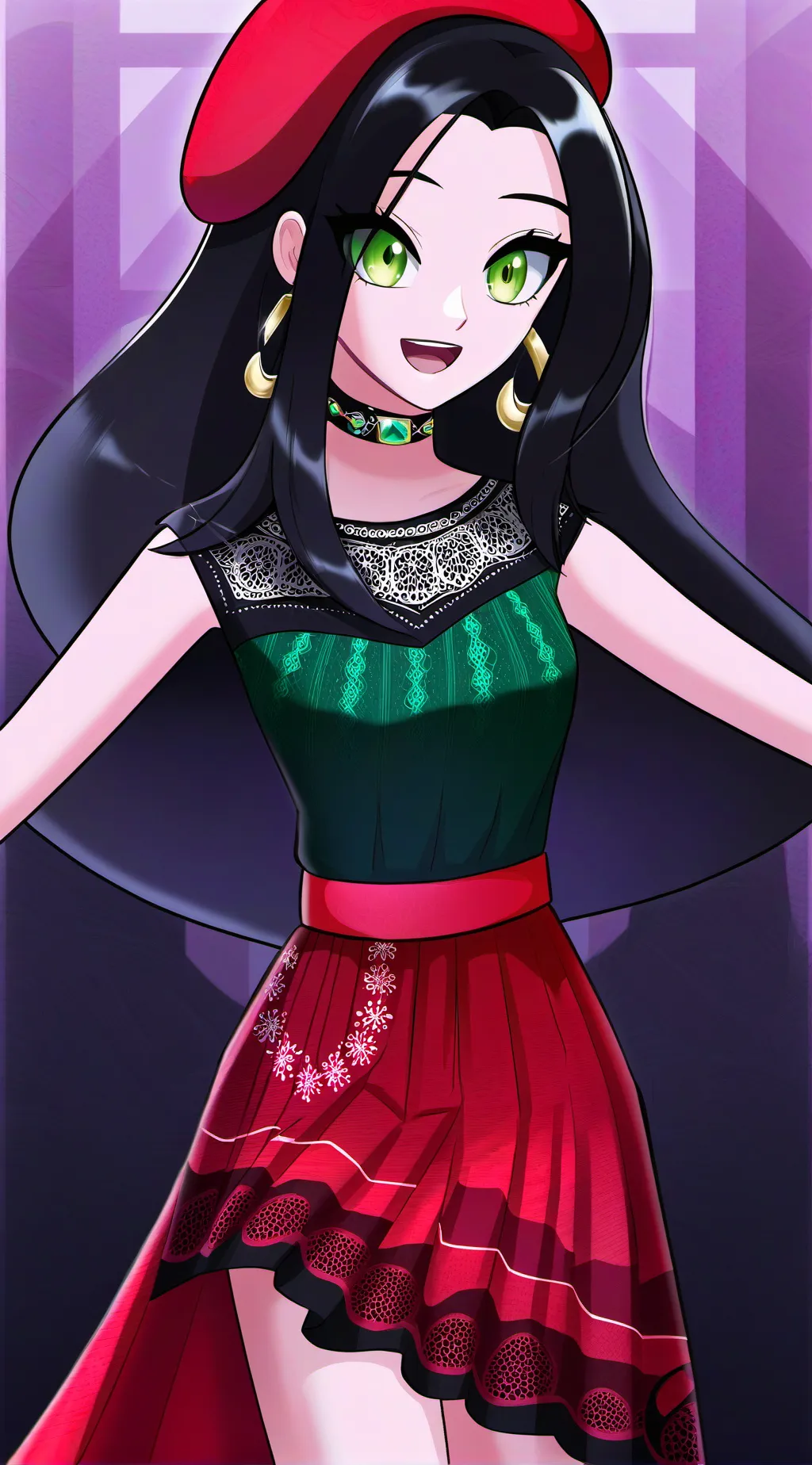 ai character: 🅰🅽🅽🅸🅴 background