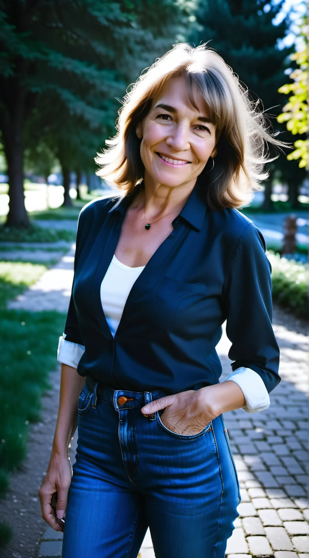 ai character: Jenny McCartney  background