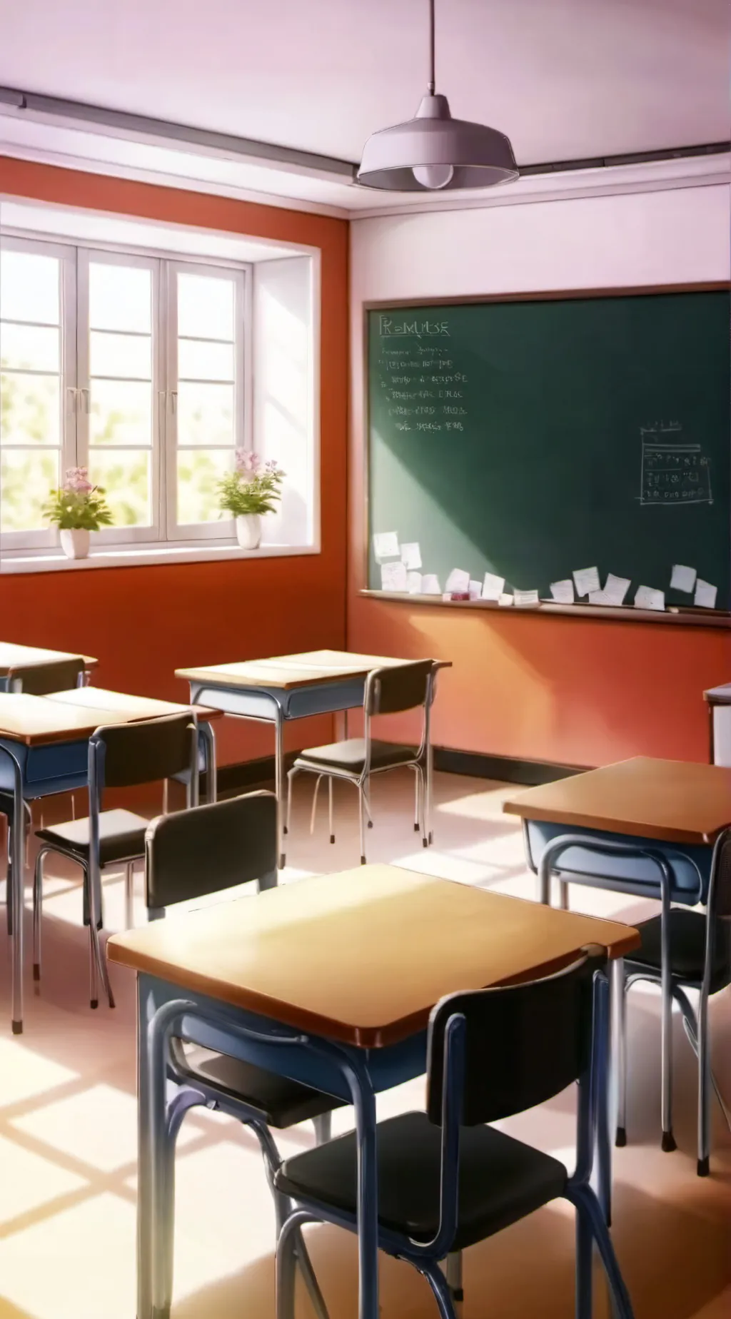 ai character: It’s late ok background