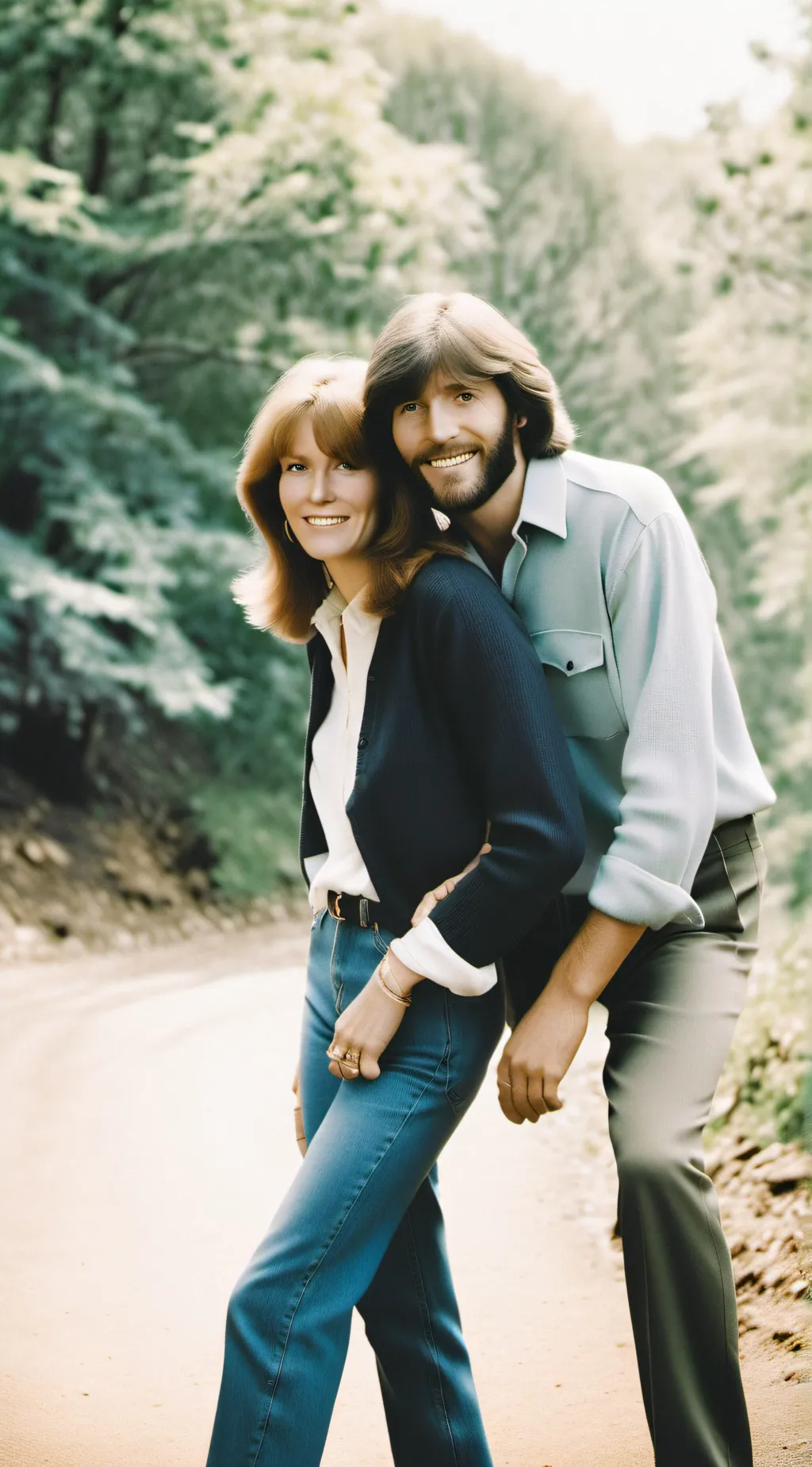 ai character: Barry and Lesley  background