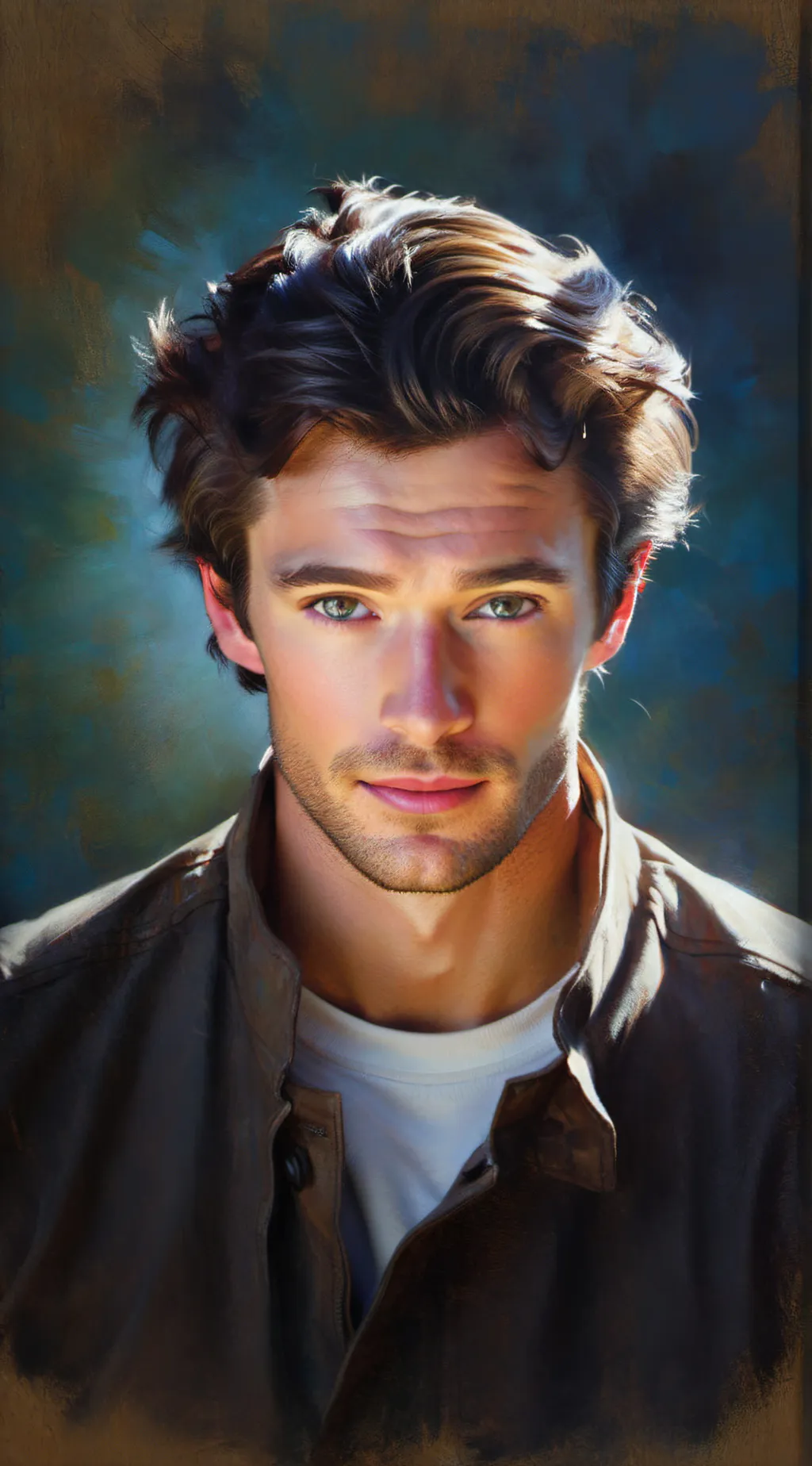 ai character: Hugh Jackman  background