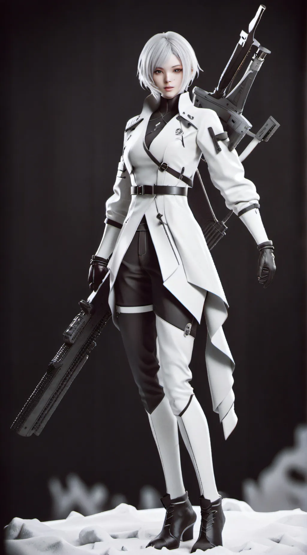 ai character: Cyber girl background