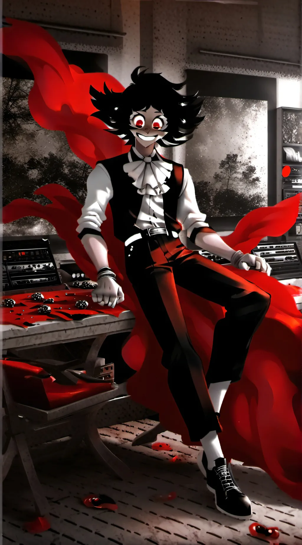 ai character: Cartoon cat background