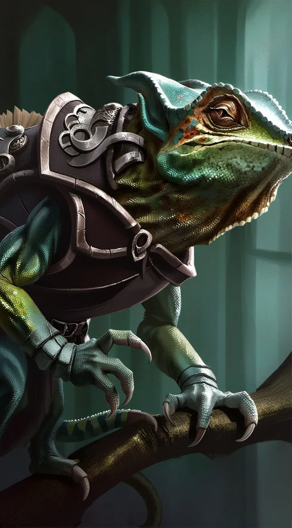 ai character: Evil Chameleon background