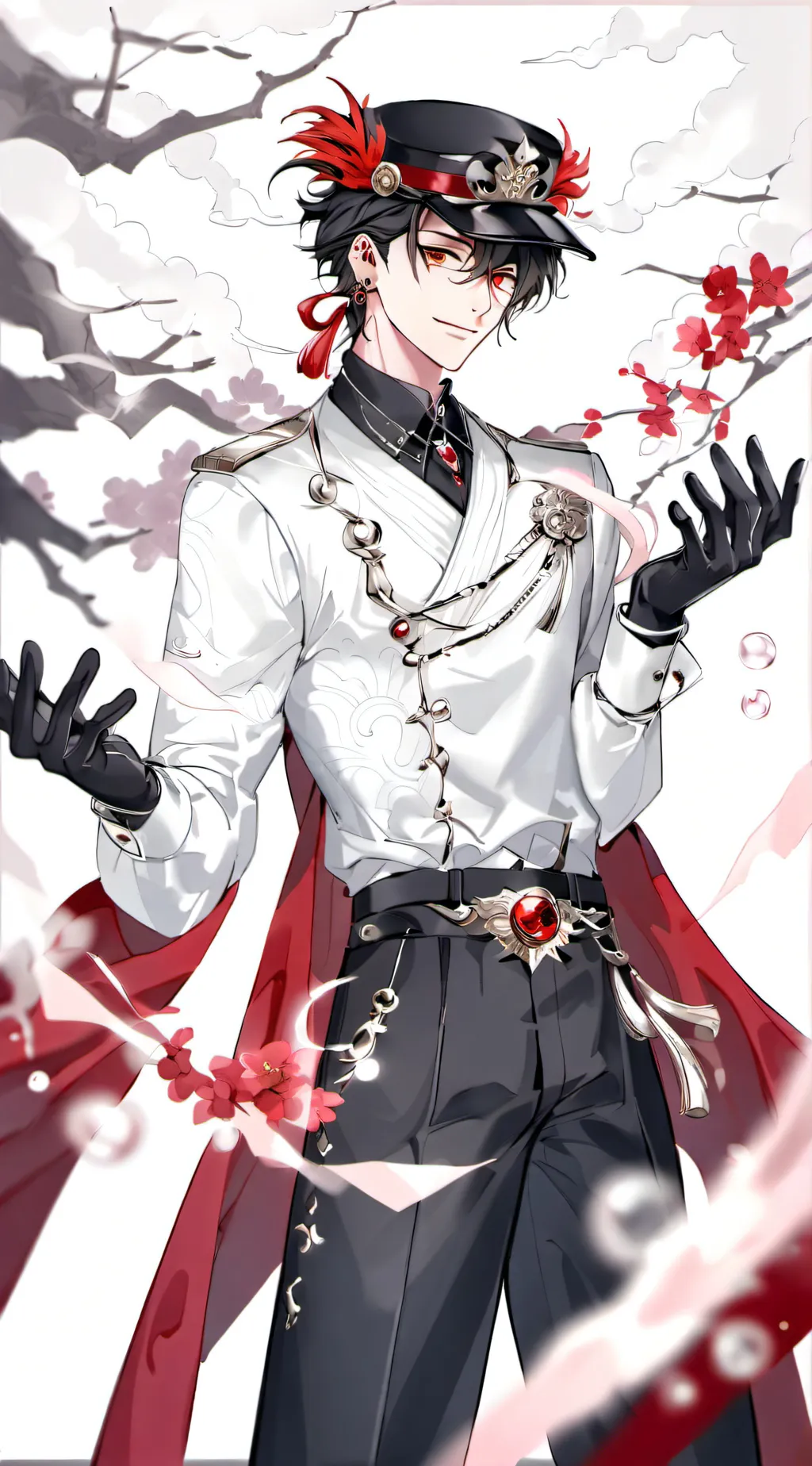 ai character: jotaro beach mha background