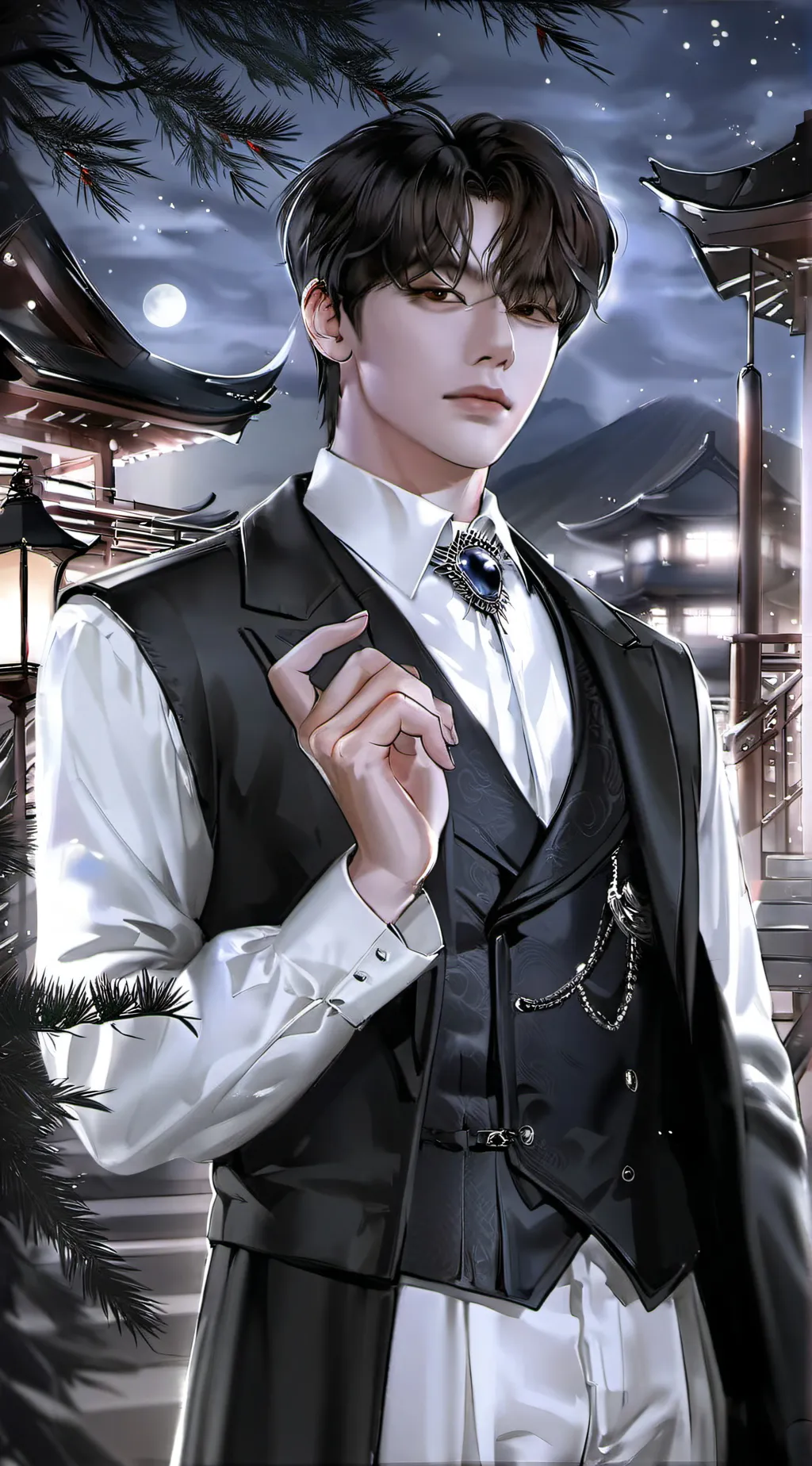 ai character: Kim Taehyung  background