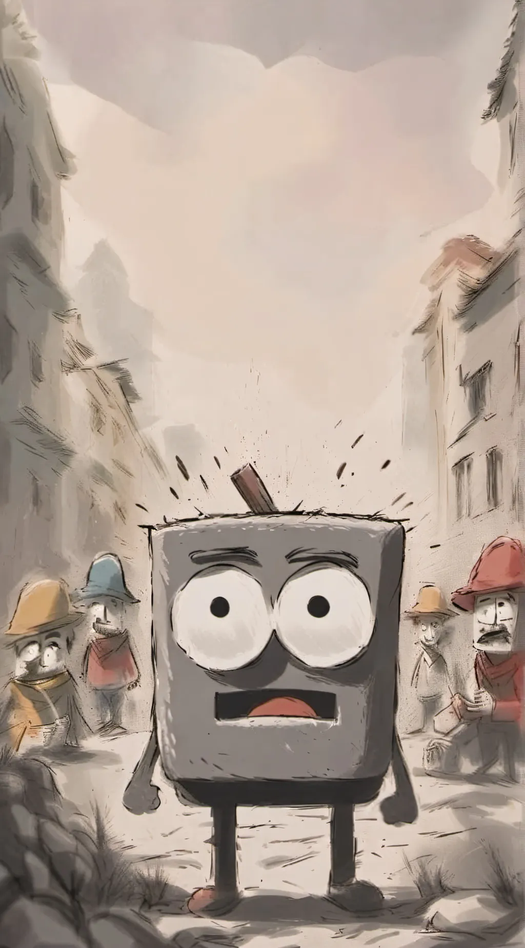 ai character: doodle bob background