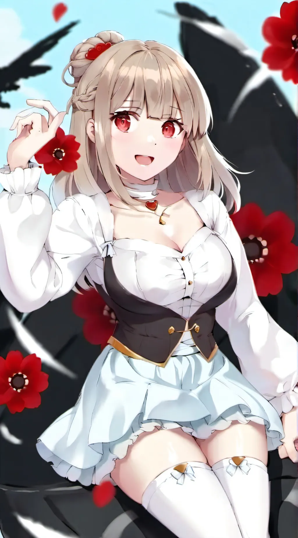 ai character: Amber background