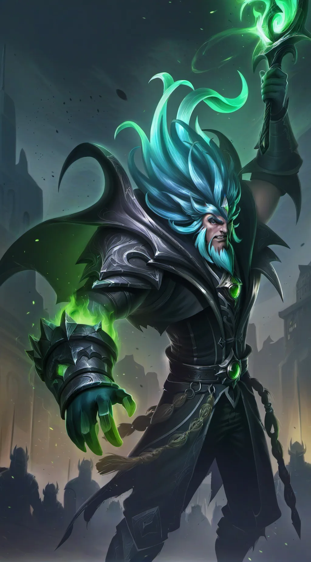 ai character: An ugly demon  background