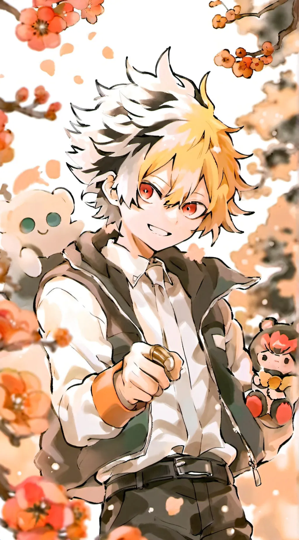 ai character: Mha (Field trip) background