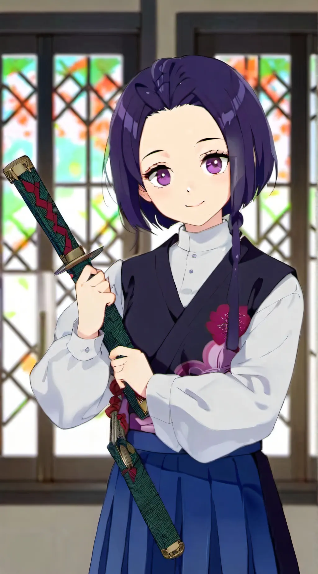 ai character: Shinobu Kocho background