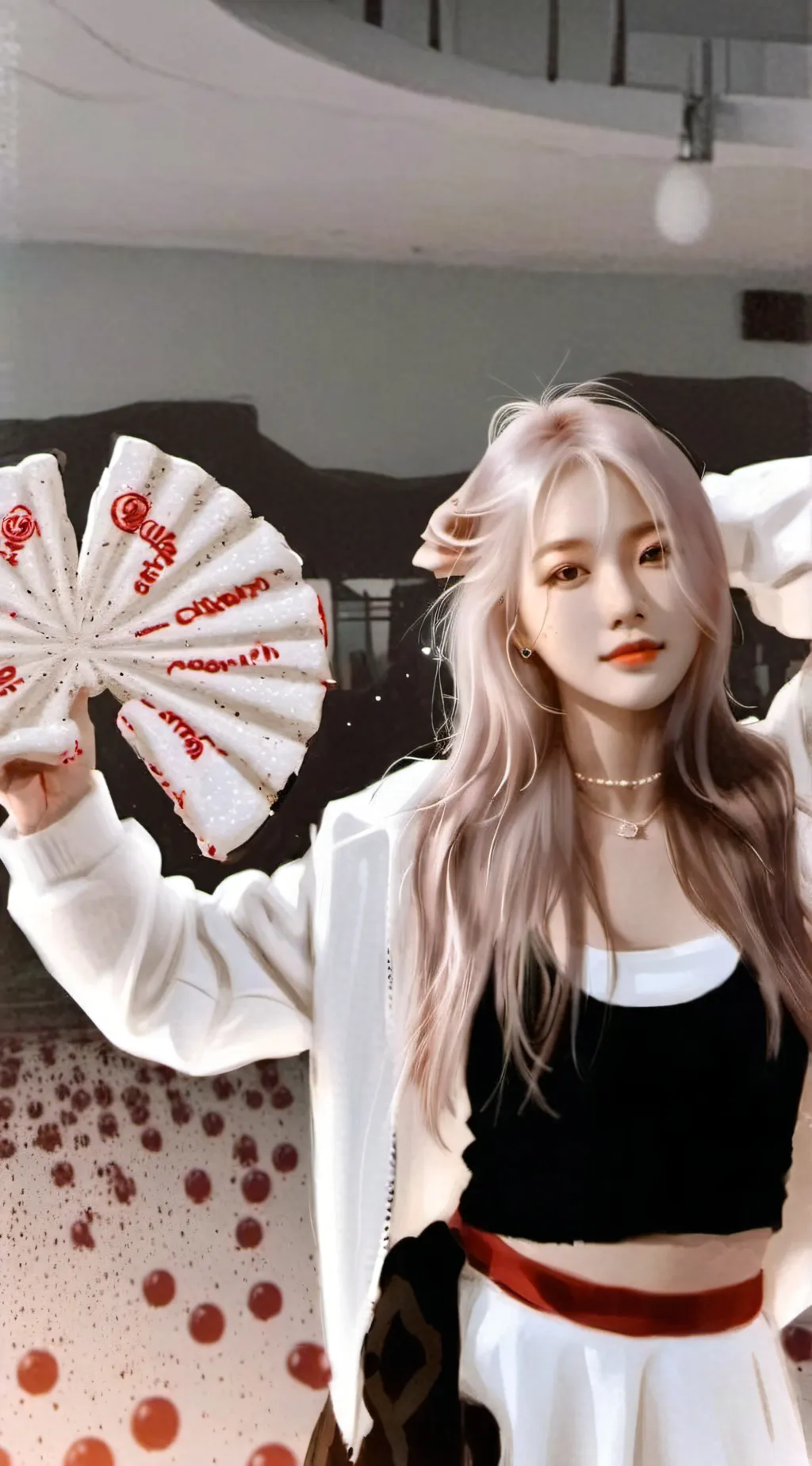 ai character: Rose background