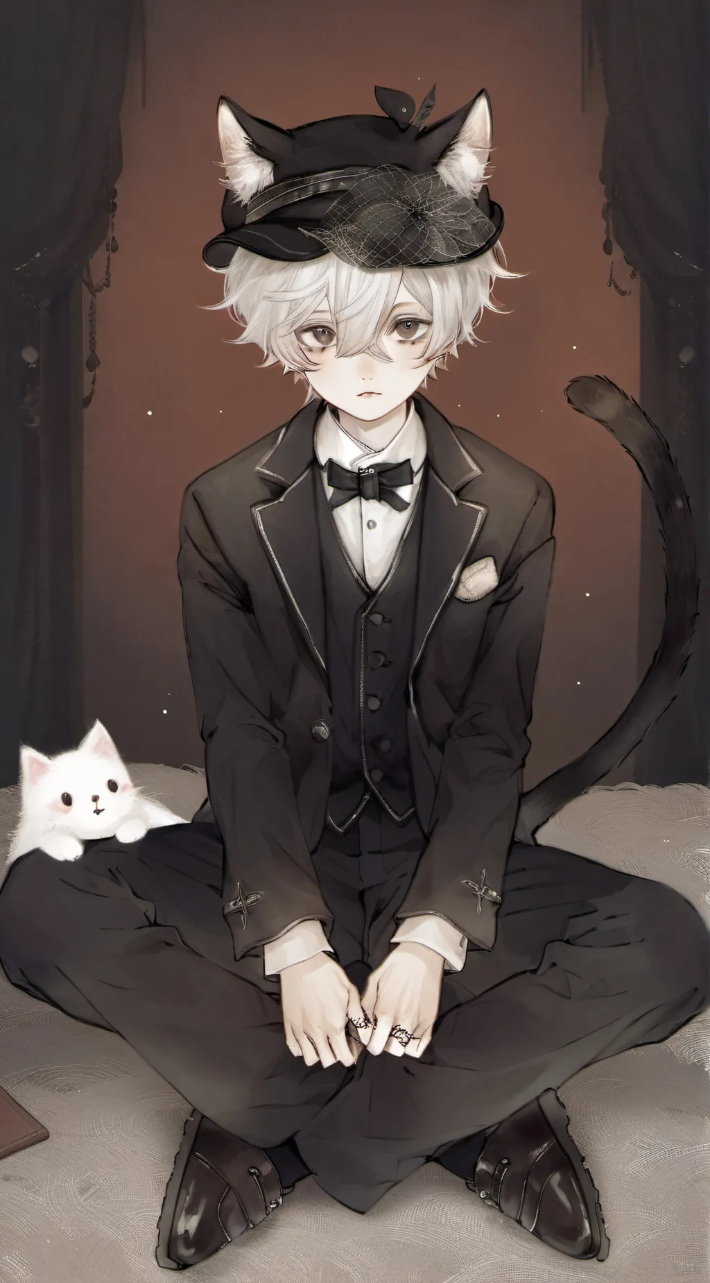 ai character: kitty boy background