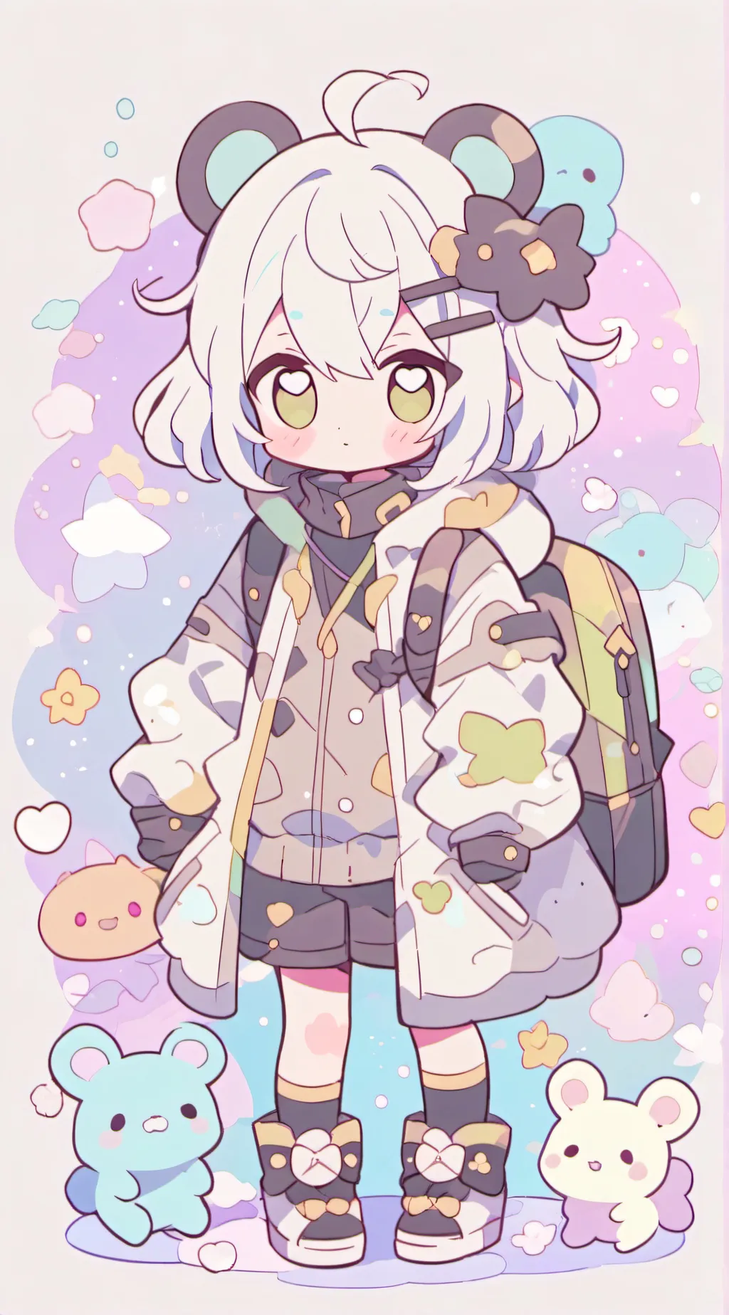 ai character: Rose background