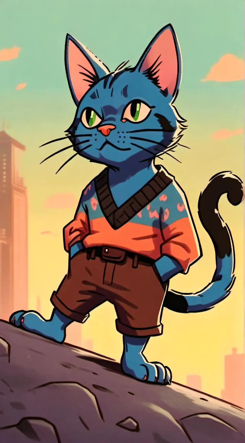 ai character: gumball waterton  background