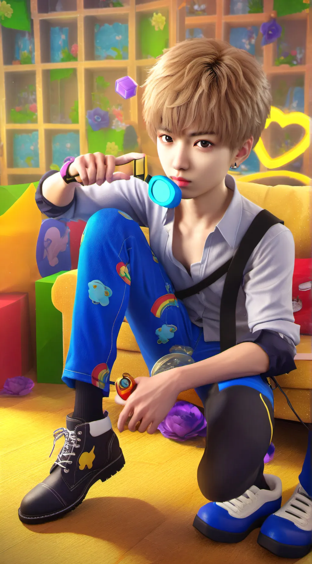 ai character: Txt background