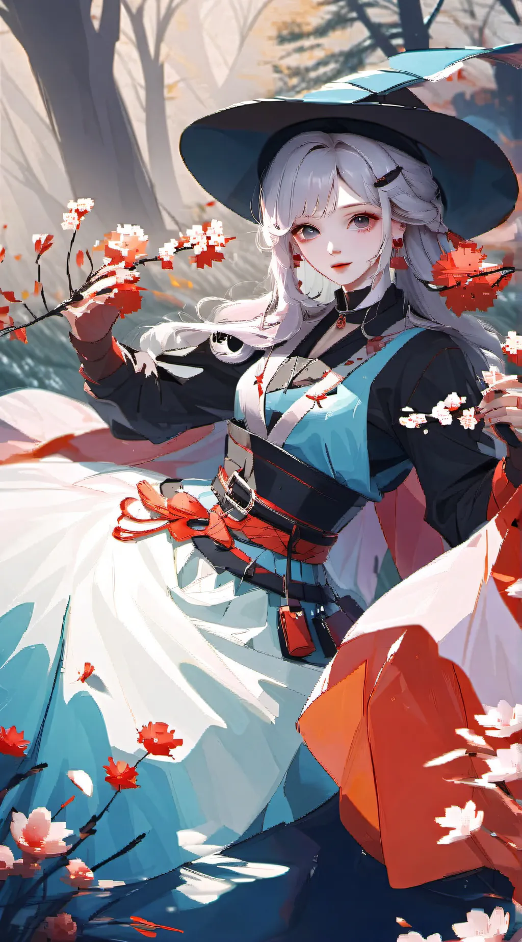 ai character: Erika witches  background