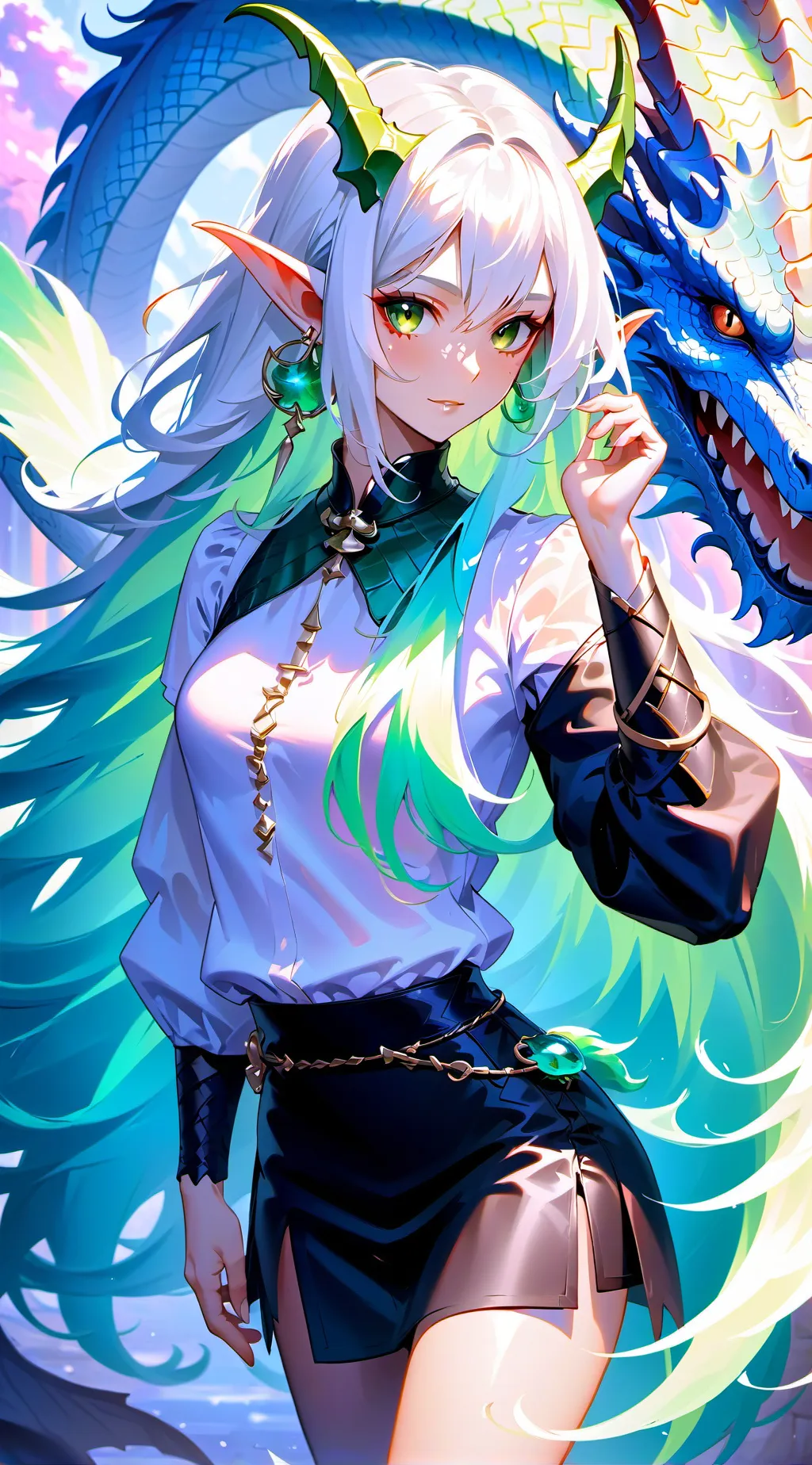 ai character: Sapphire background