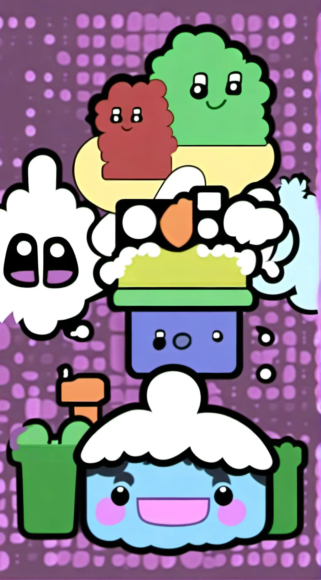 ai character: Two :3 background