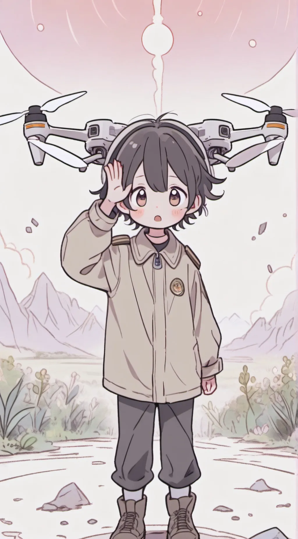 ai character: murder drone n background