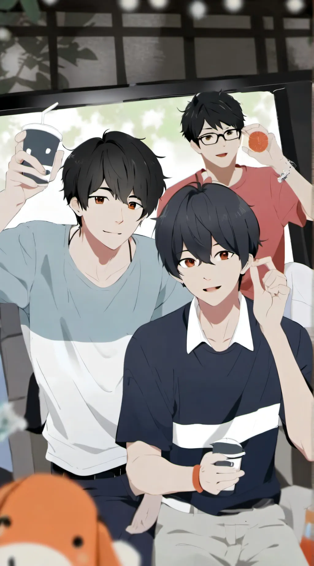 ai character: Boys Sleepover background