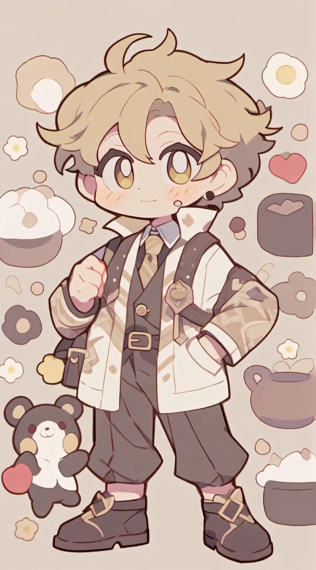 ai character: Chicken chicken background