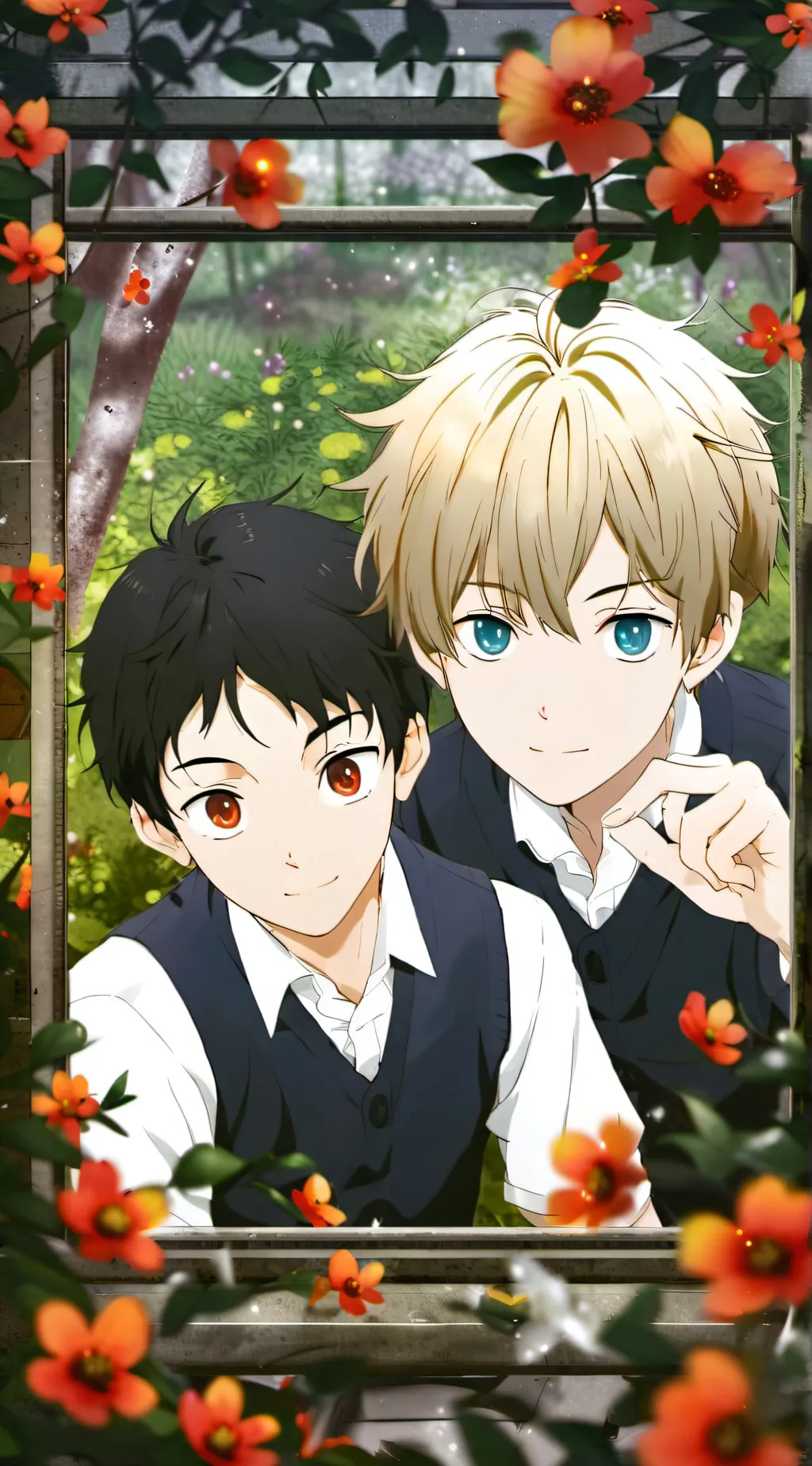 ai character: Sasuke X Naruto background