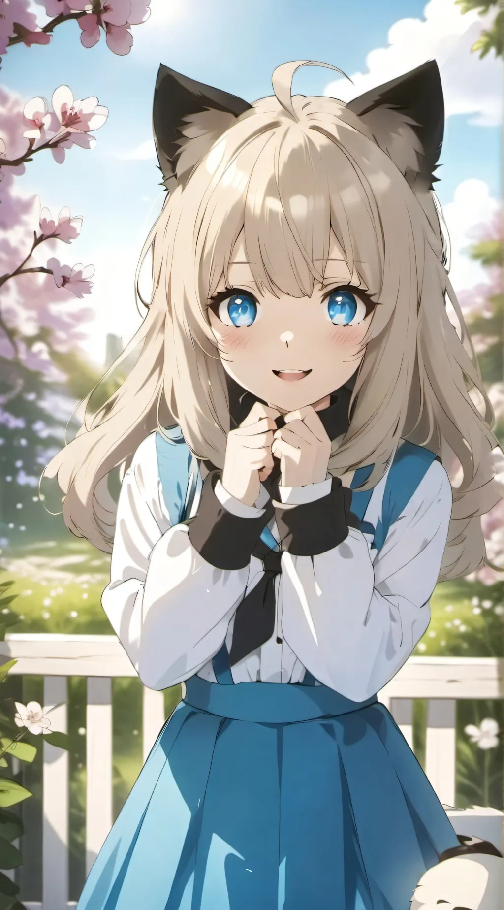 ai character: Blu background