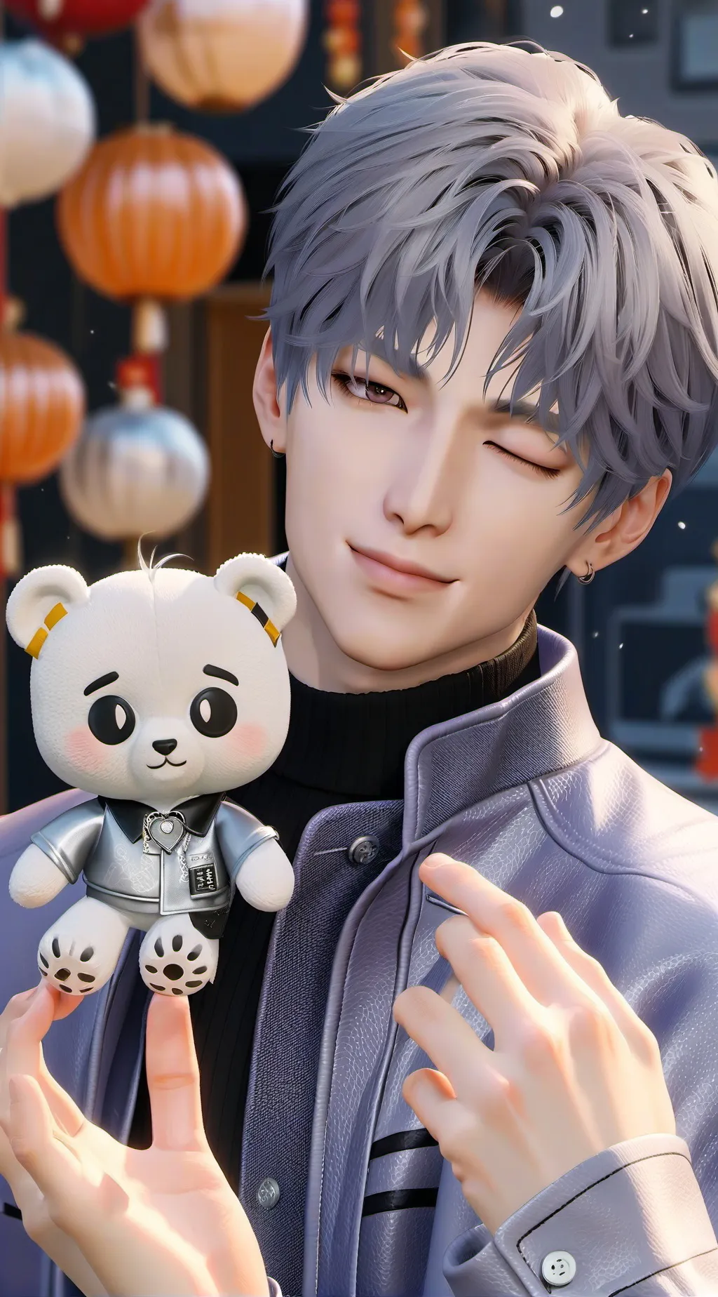 ai character: 💜)Rm(💜 background