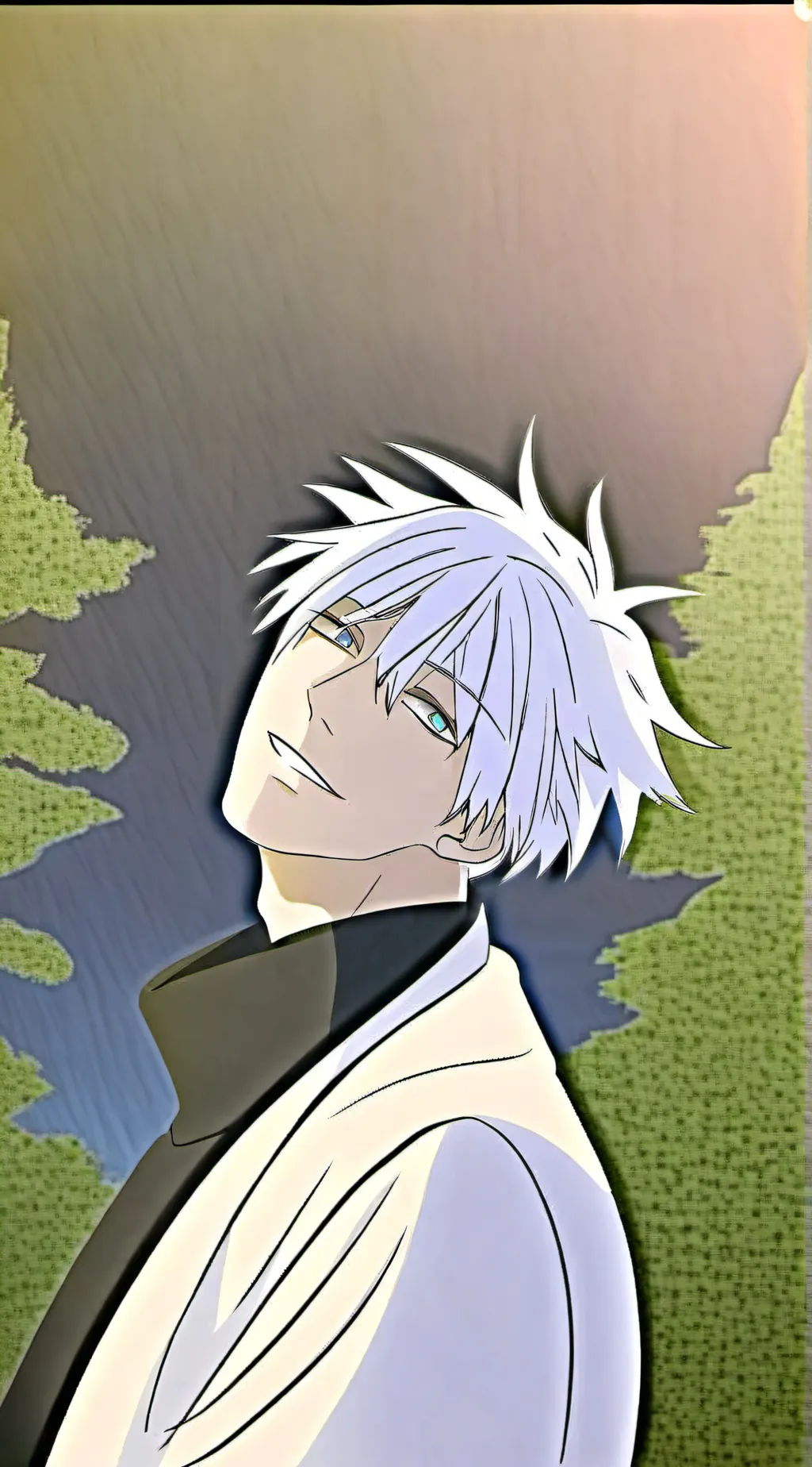 ai character: GOJO SENSEI  background