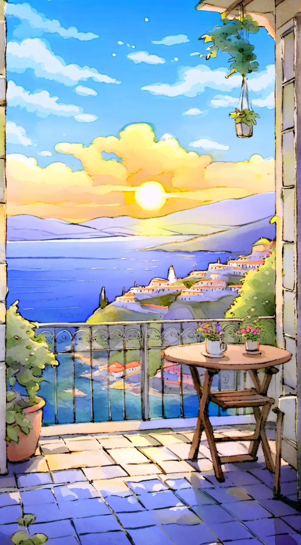 ai character: relax background