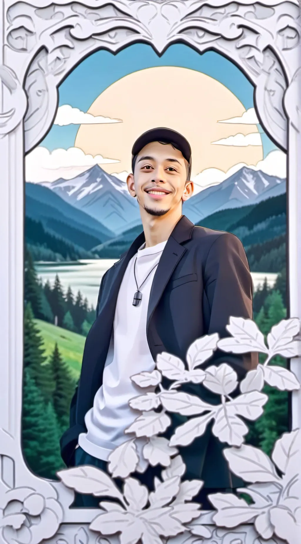 ai character: Faze rug background
