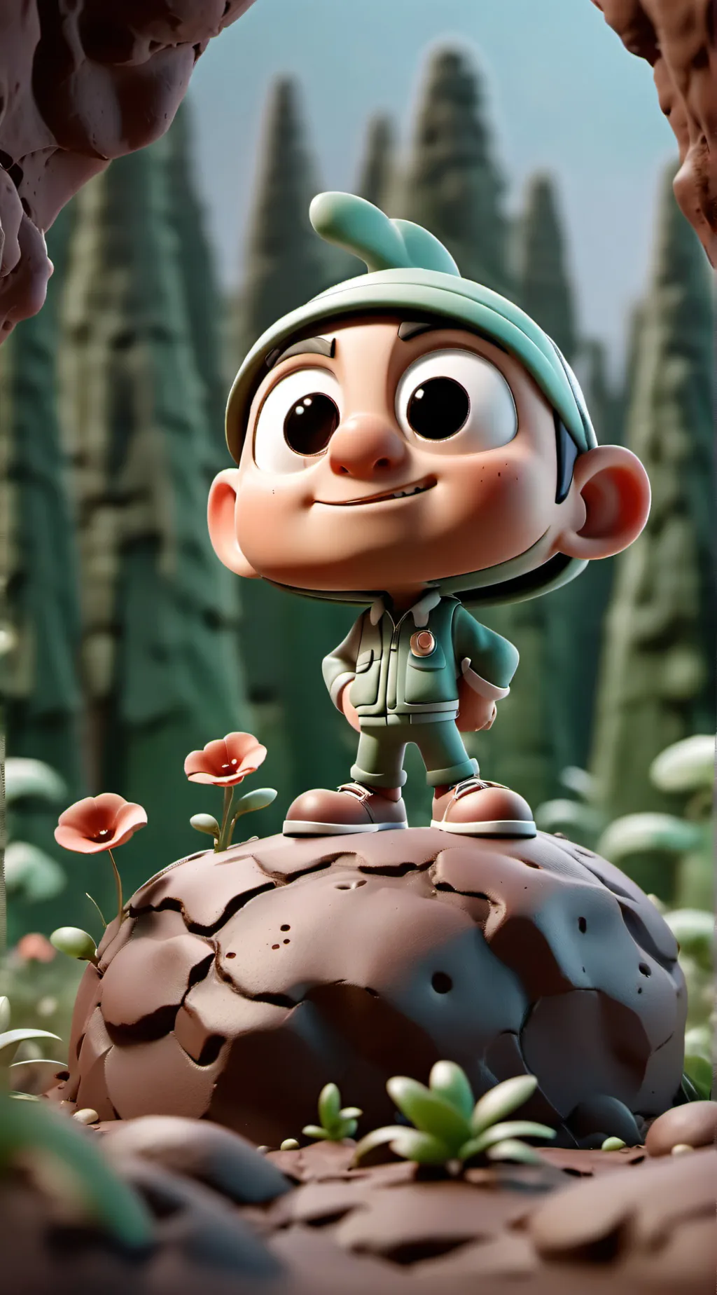 ai character: random ah baby background